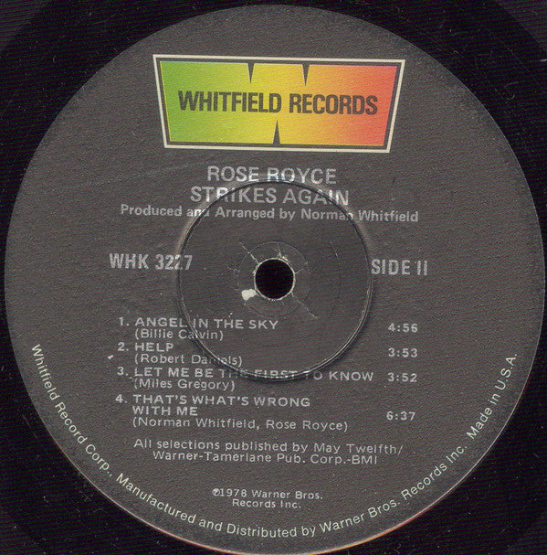 Rose Royce : Strikes Again (LP, Album, Gat)