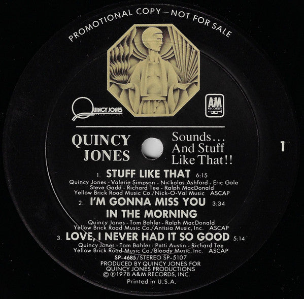 Quincy Jones : Sounds ... And Stuff Like That!! (LP, Album, Promo)