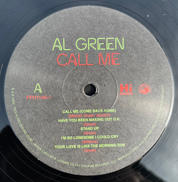 Al Green : Call Me (LP, Album, RE, RM)
