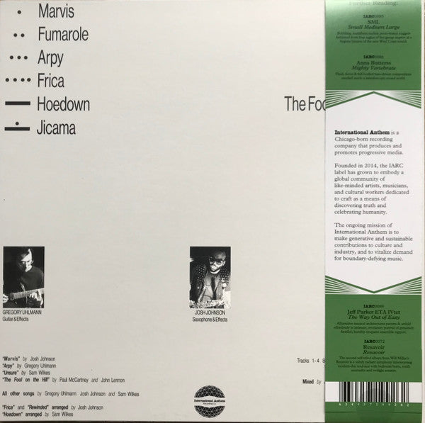 Gregory Uhlmann, Josh Johnson (13), Sam Wilkes (2) : Uhlmann Johnson Wilkes (LP, Album)
