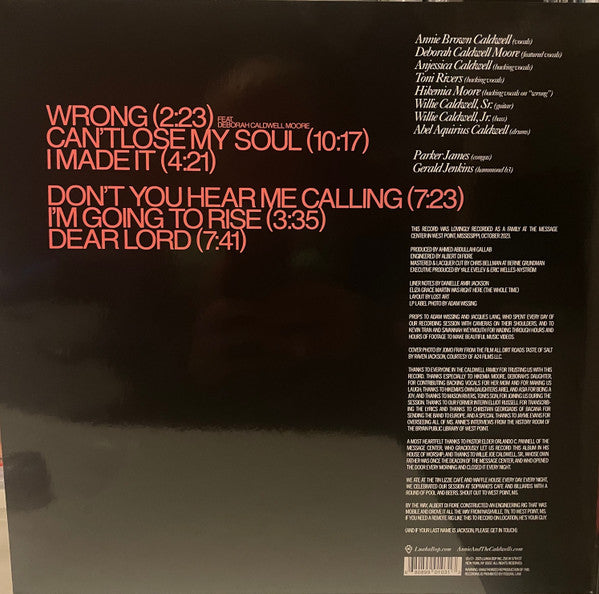 Annie & The Caldwells : Can't Lose My (Soul) (LP, Album)