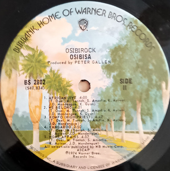 Osibisa : Osibirock (LP, Album, Pit)