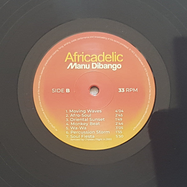 Manu Dibango : Africadelic (LP, Album, RM)
