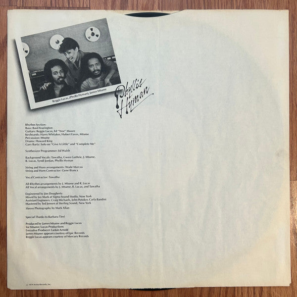 Phyllis Hyman : You Know How To Love Me (LP)