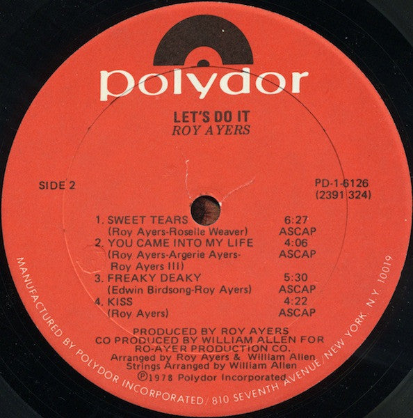 Roy Ayers : Let's Do It (LP, Album, Gol)