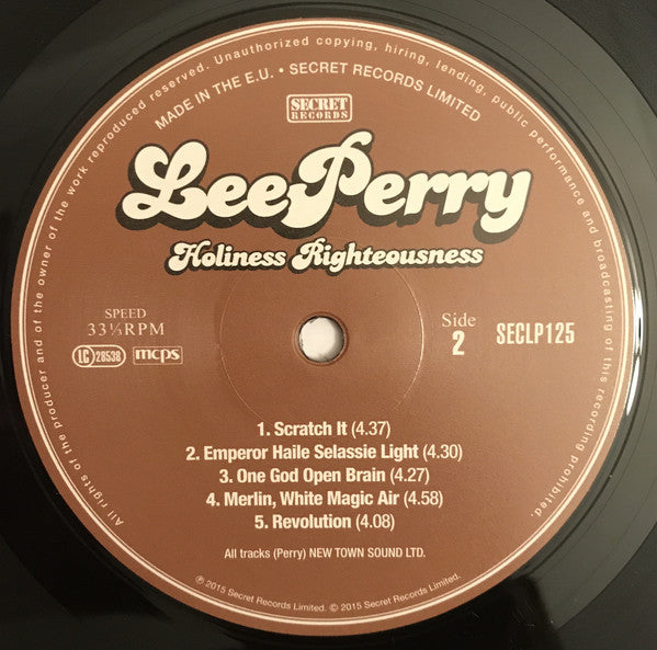 Lee Perry : Holiness Righteousness (LP, Album, RSD, Ltd, 180)