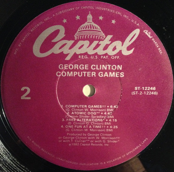 George Clinton : Computer Games (LP, Album, Jac)