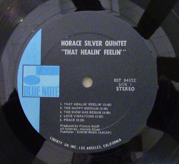 The Horace Silver Quintet With Unknown Artist : That Healin' Feelin' (The United States Of Mind / Phase 1) (LP, Album, Gat)