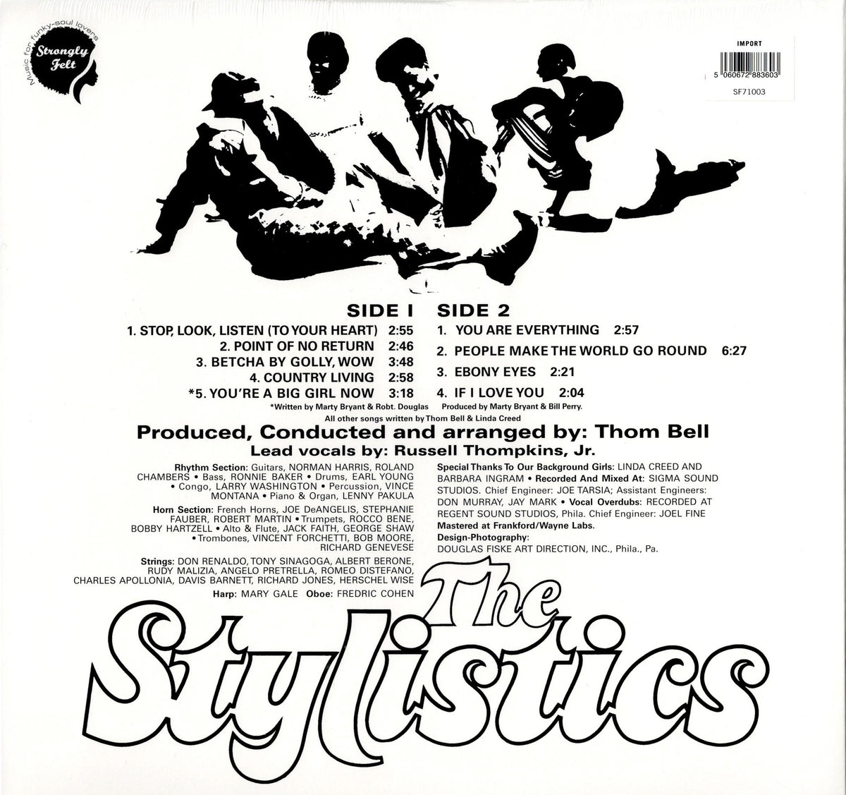 The Stylistics - The Stylistics (LP) 2025 (Mint (M))