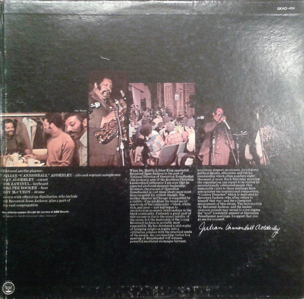 The Cannonball Adderley Quintet : Country Preacher (LP, Album, Win)