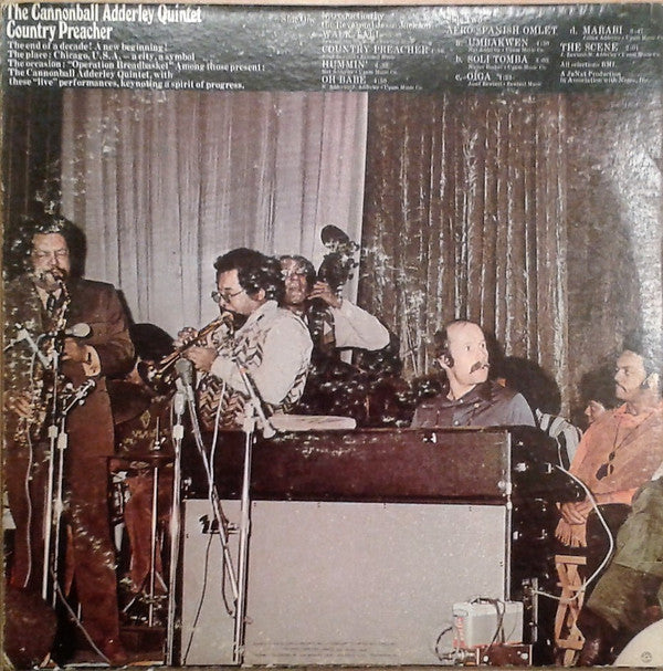 The Cannonball Adderley Quintet : Country Preacher (LP, Album, Win)