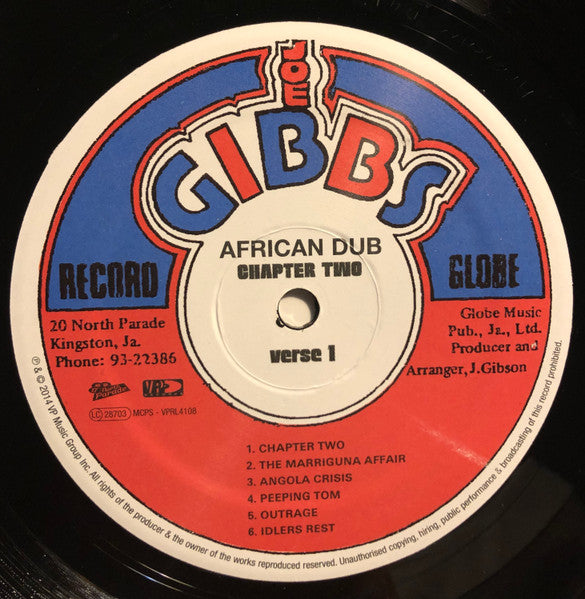 Joe Gibbs & The Professionals : African Dub (Chapter Two) (LP, Album, RE)
