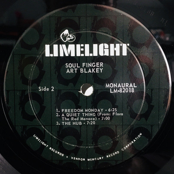 Art Blakey & The Jazz Messengers : Soul Finger (LP, Album, Mono, Gat)