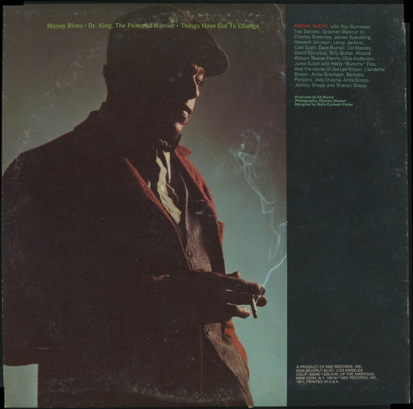 Archie Shepp : Things Have Got To Change (LP, Album, Gat)