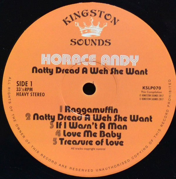 Horace Andy : Natty Dread A Weh She Want (LP, Album, RE)