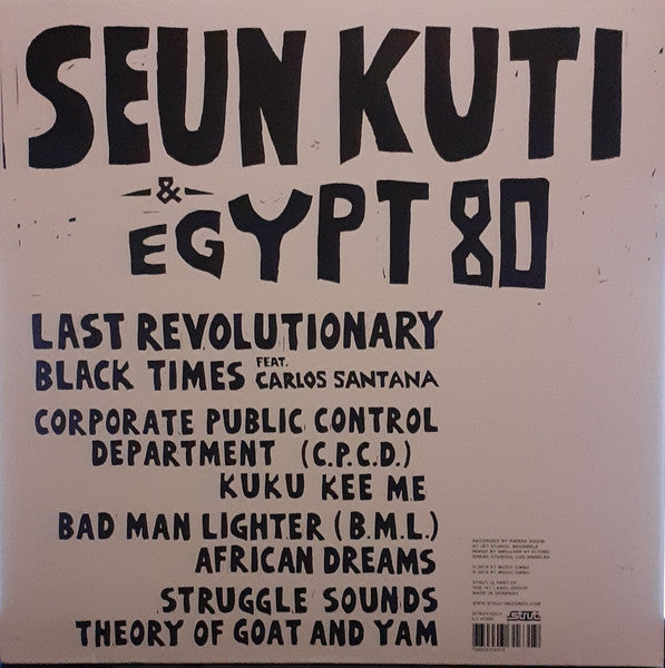 Seun Kuti + Egypt 80 : Black Times (2xLP, Album, Gat)