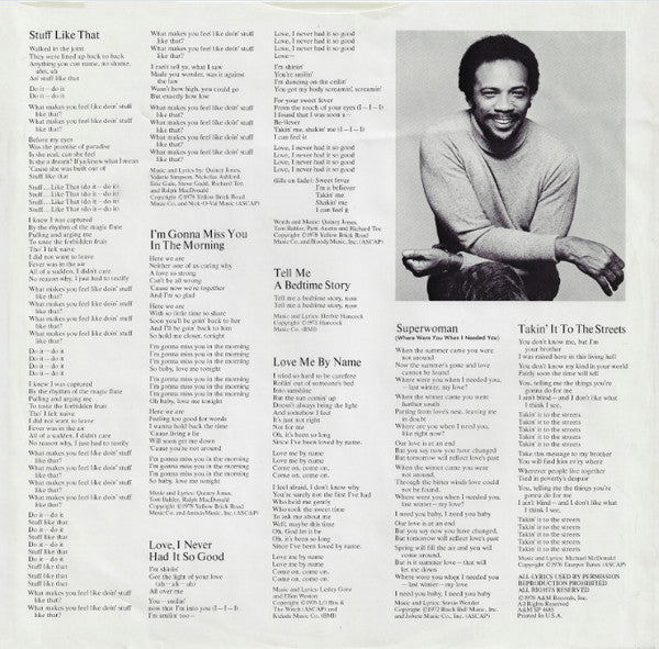 Quincy Jones : Sounds ... And Stuff Like That!! (LP, Album, Promo)