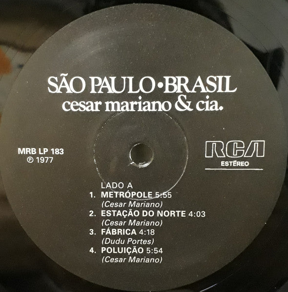 Cesar Mariano & Cia. : São Paulo • Brasil (LP, Album, RE)
