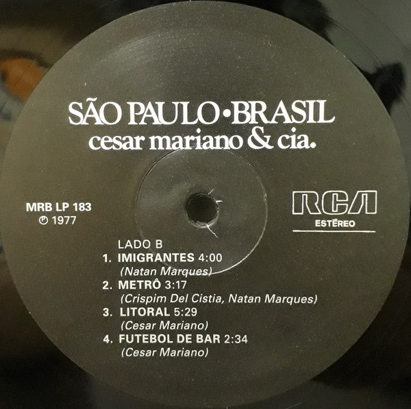 Cesar Mariano & Cia. : São Paulo • Brasil (LP, Album, RE)
