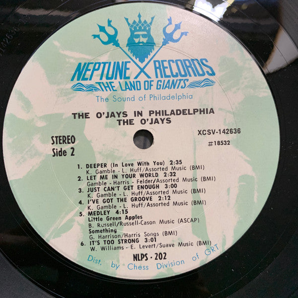 The O'Jays : The O'Jays In Philadelphia (LP, Album, Pit)