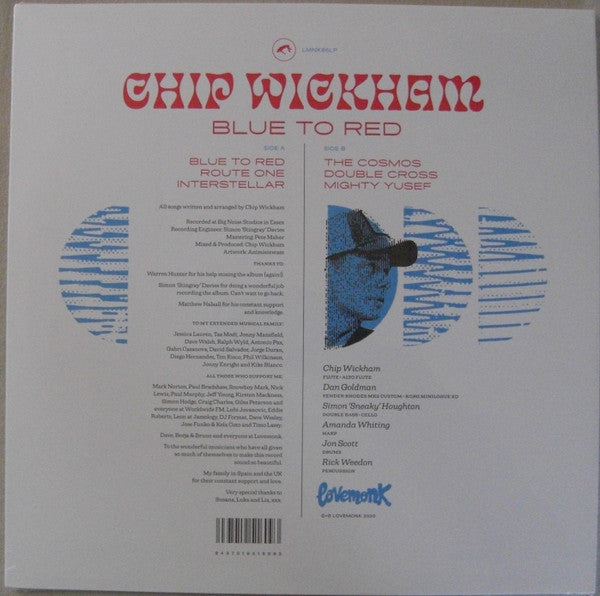 Roger Wickham : Blue To Red (LP, Album)