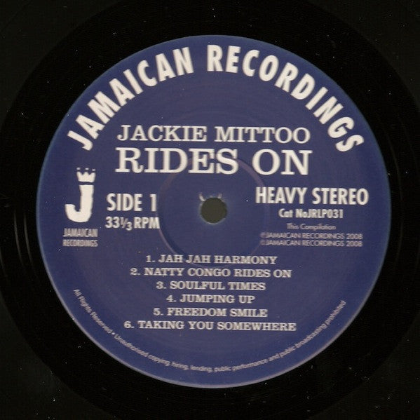 Jackie Mittoo : Rides On (LP, Comp)