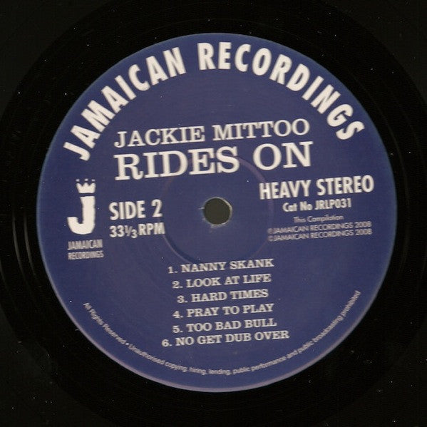 Jackie Mittoo : Rides On (LP, Comp)