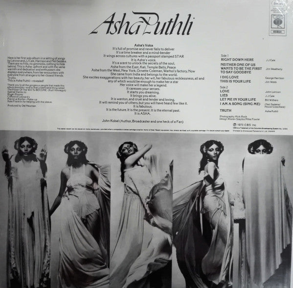 Asha Puthli : Asha Puthli  (LP, Album, RSD, RE, Blu)