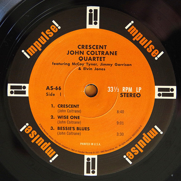 The John Coltrane Quartet : Crescent (LP, Album, RE, RM, Gat)
