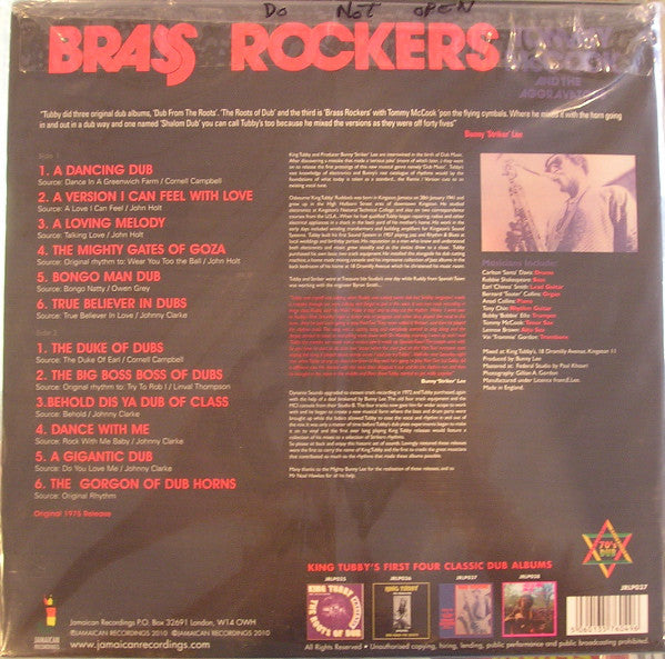 Bunny Lee & King Tubby Present Tommy McCook And The Aggrovators : Brass Rockers (LP, Album, RE)
