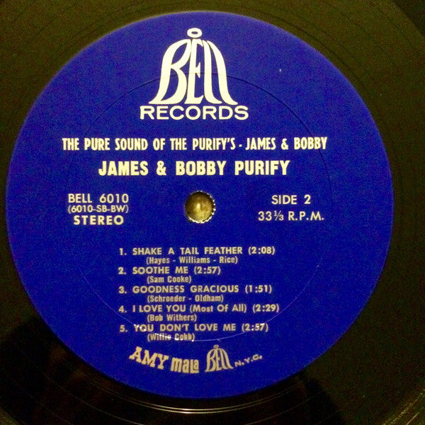 James & Bobby Purify : The Pure Sound Of The Purifys - James & Bobby (LP, Album, Bes)