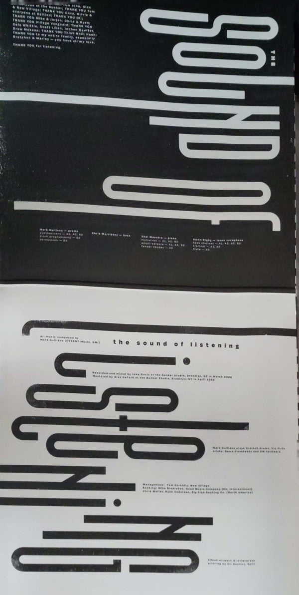 Mark Guiliana : The Sound of Listening (LP, Album, Ele)