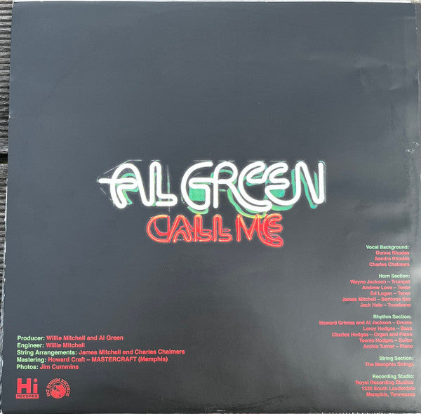Al Green : Call Me (LP, Album, RE, RM)