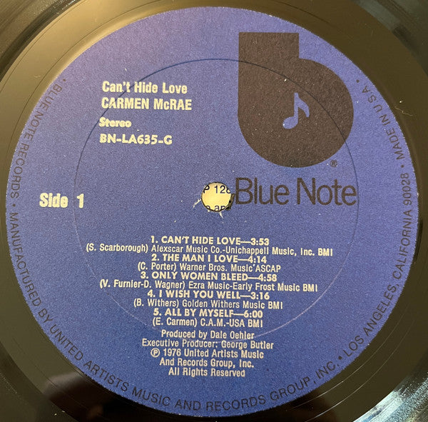 Carmen McRae : Can't Hide Love (LP, Album)
