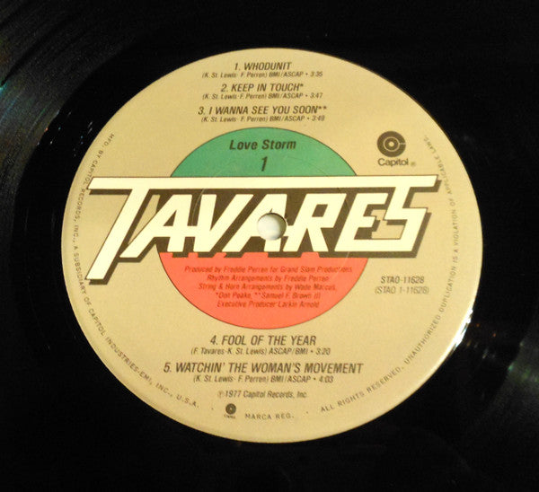 Tavares : Love Storm (LP, Album, Jac)