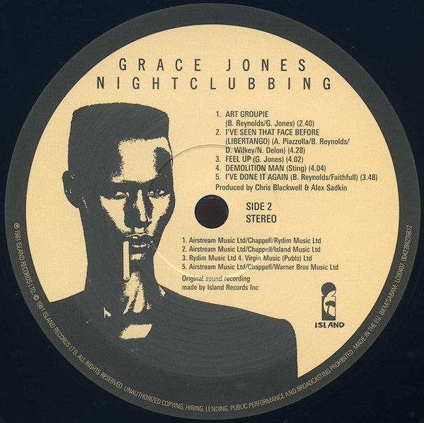 Grace Jones : Nightclubbing (LP, Album, RE)