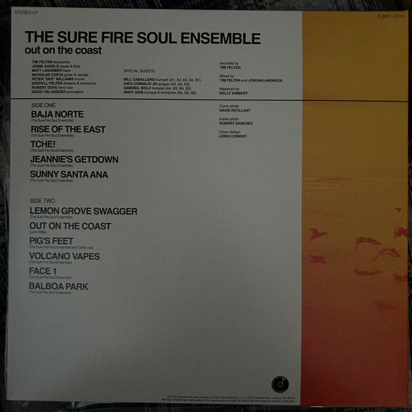 The Sure Fire Soul Ensemble : Out On The Coast (LP, Album, Gat)