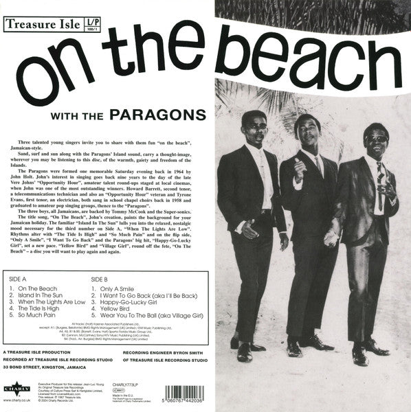 The Paragons : On The Beach (With The Paragons) (LP, Album, RE)