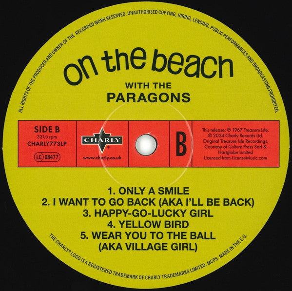 The Paragons : On The Beach (With The Paragons) (LP, Album, RE)