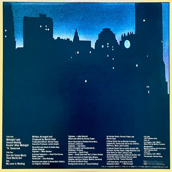 Marvin Gaye : Midnight Love (LP, Album)