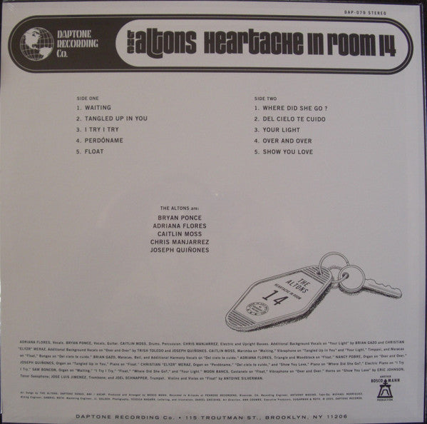 The Altons : Heartache In Room 14 (LP, Album)