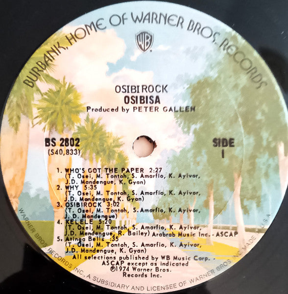Osibisa : Osibirock (LP, Album, Pit)