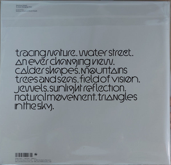 Matthew Halsall : An Ever Changing View (2xLP, Album, RE, Bio)