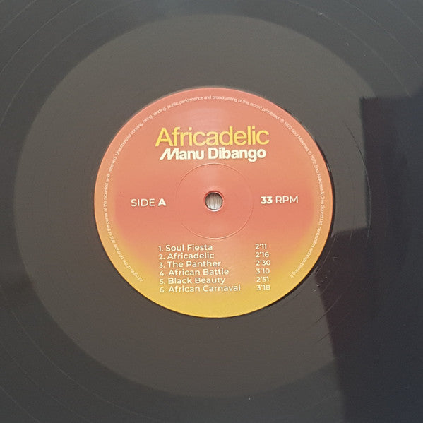Manu Dibango : Africadelic (LP, Album, RM)
