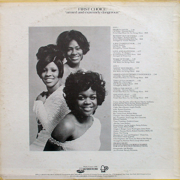 First Choice : Armed And Extremely Dangerous (LP, Album, BW )