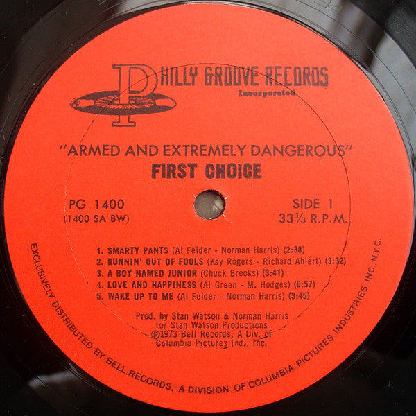 First Choice : Armed And Extremely Dangerous (LP, Album, BW )