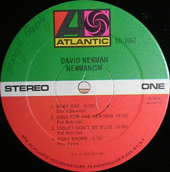 David "Fathead" Newman : Newmanism (LP, Album, PR)