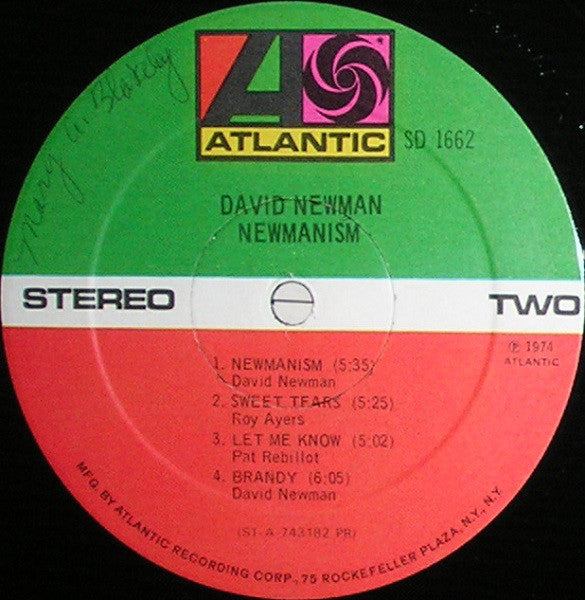 David "Fathead" Newman : Newmanism (LP, Album, PR)