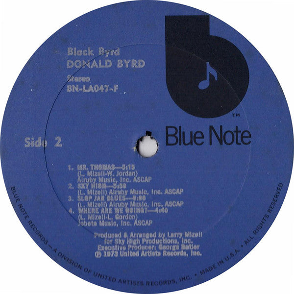 Donald Byrd : Black Byrd (LP, Album, All)