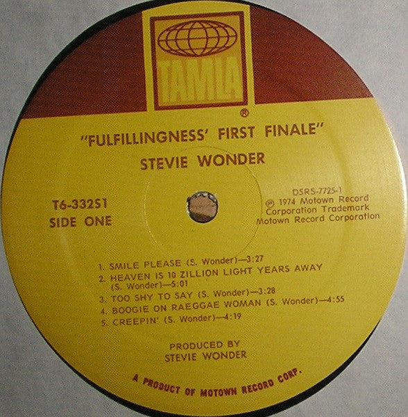 Stevie Wonder : Fulfillingness' First Finale (LP, Album)